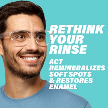 ACT Restoring Anticavity Fluoride Mouthwash - Cool Mint, 33.8 oz