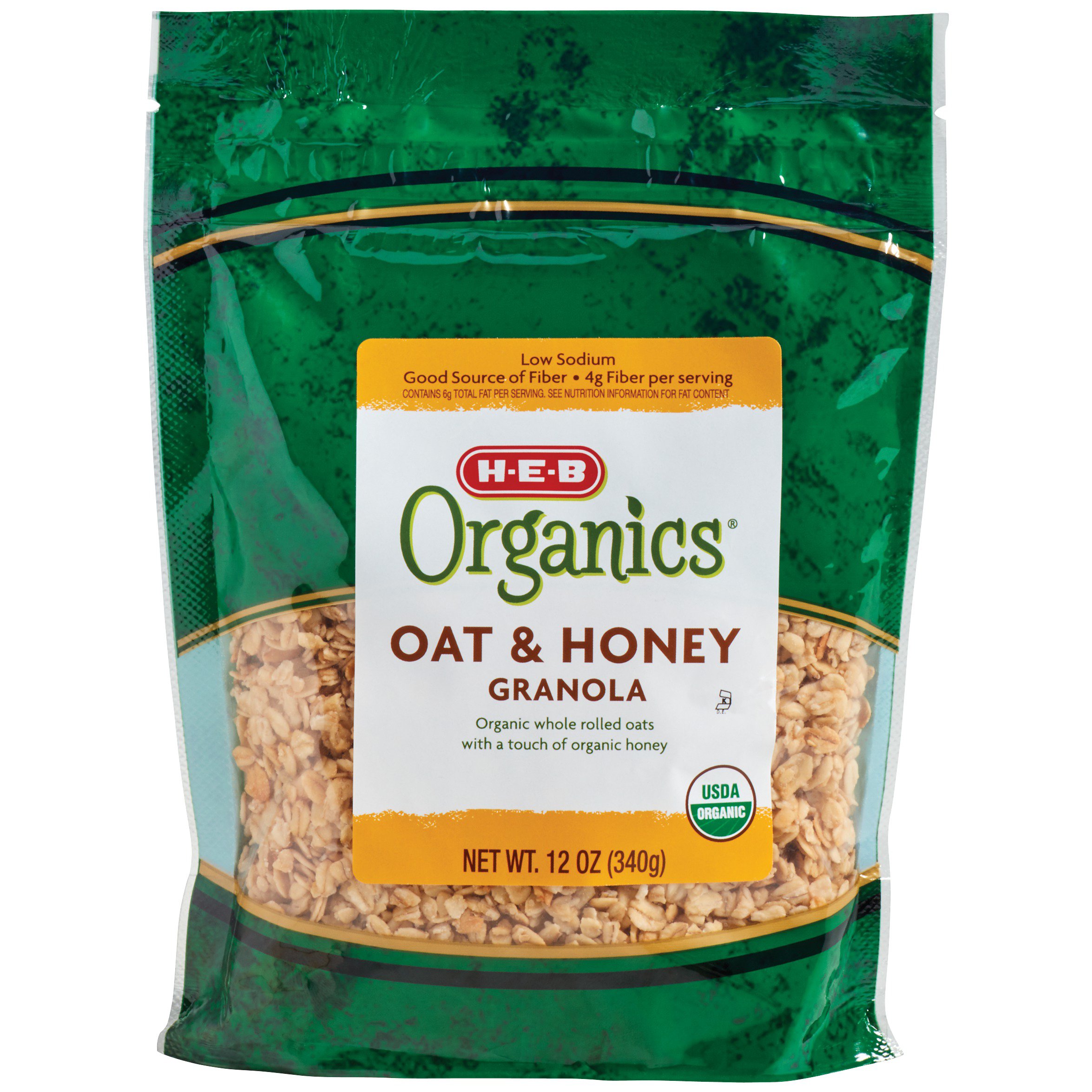 H-E-B Organics Oat & Honey Granola - Shop Cereal At H-E-B