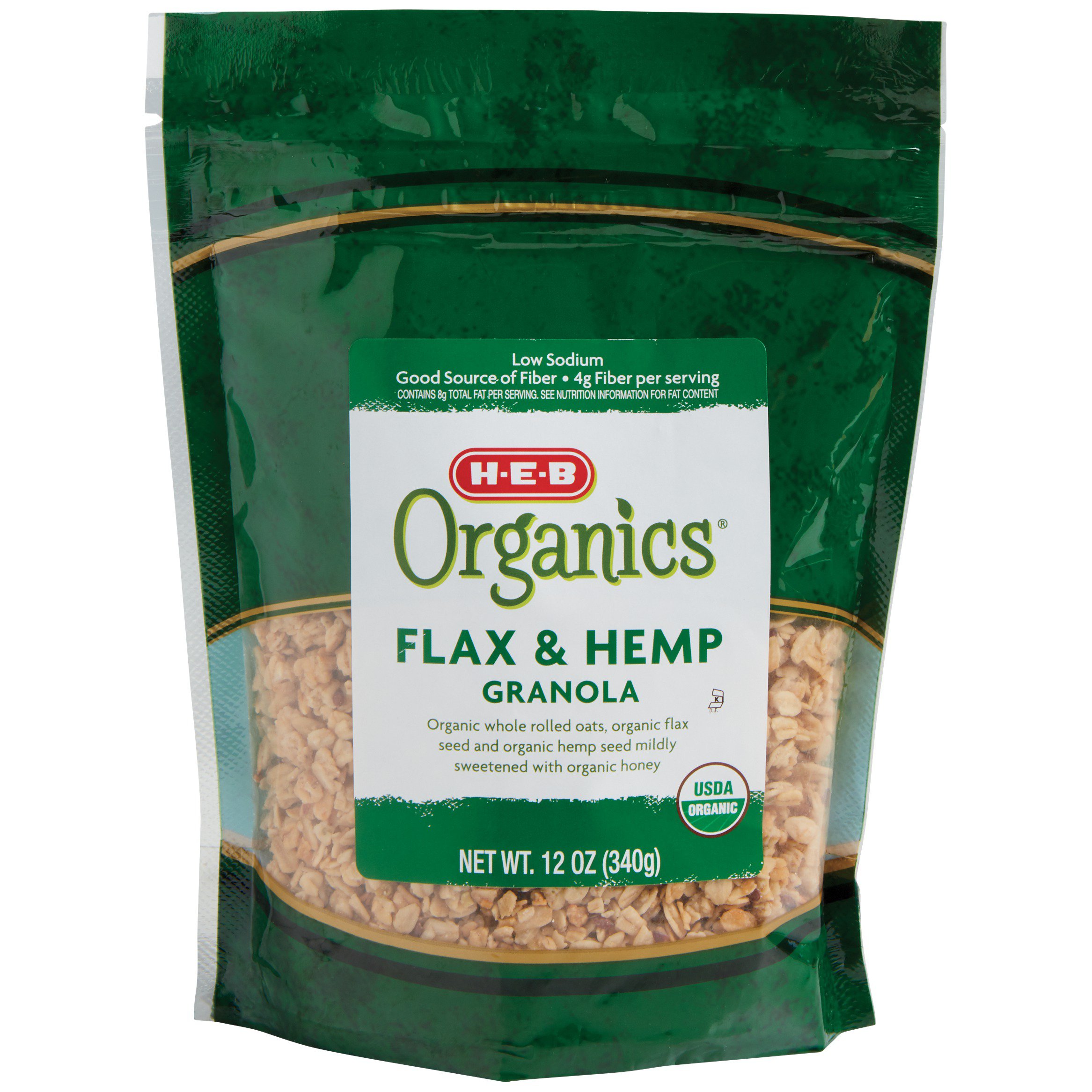 H-E-B Organics Flax & Hemp Granola - Shop Cereal At H-E-B