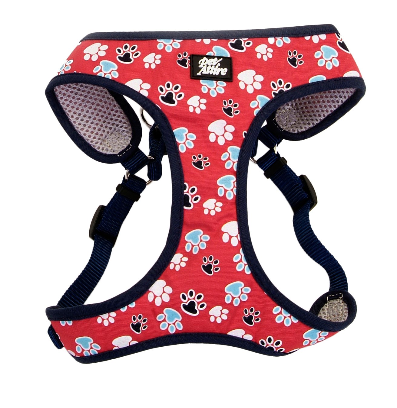 Coastal Pet Products Pet Attire Red with Paws 5/8 Inch Designer Wrap