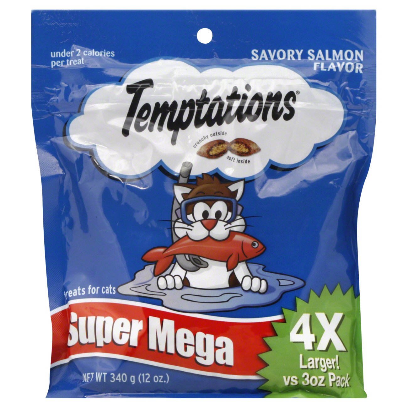 Whiskas Temptations Savory Salmon Super Mega - Shop Treats at H-E-B