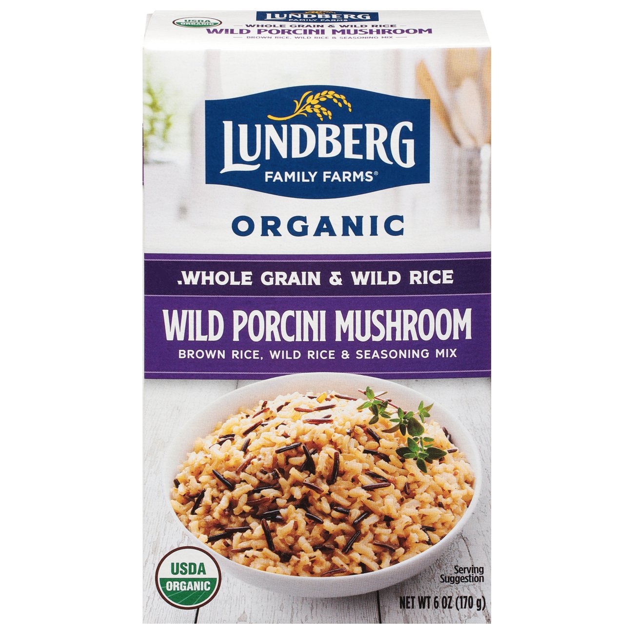 Lundberg Organic Wild Porcini Mushroom Rice & Wild Rice Shop Rice