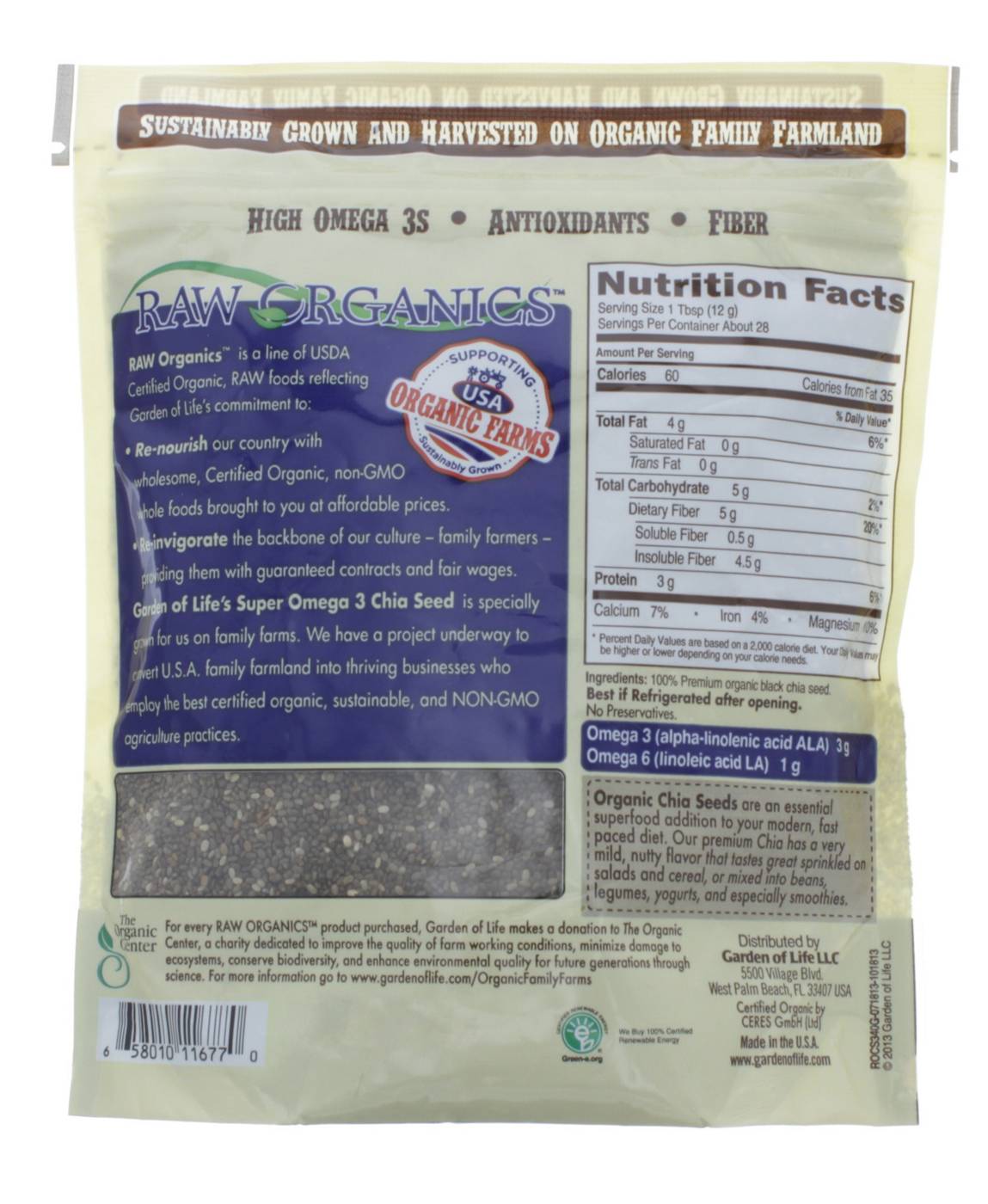 Garden of Life Raw Organics Chia Seed Super Omega-3 - Shop Diet & fitness  at H-E-B