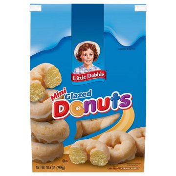 Little Debbie Mini Glazed Donuts, 10.5 oz