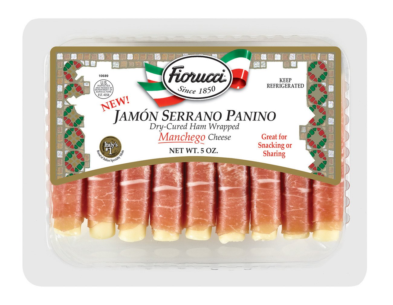 Fiorucci Jamon Serrano Panino Ham with Manchego Cheese - Shop Cheese at ...