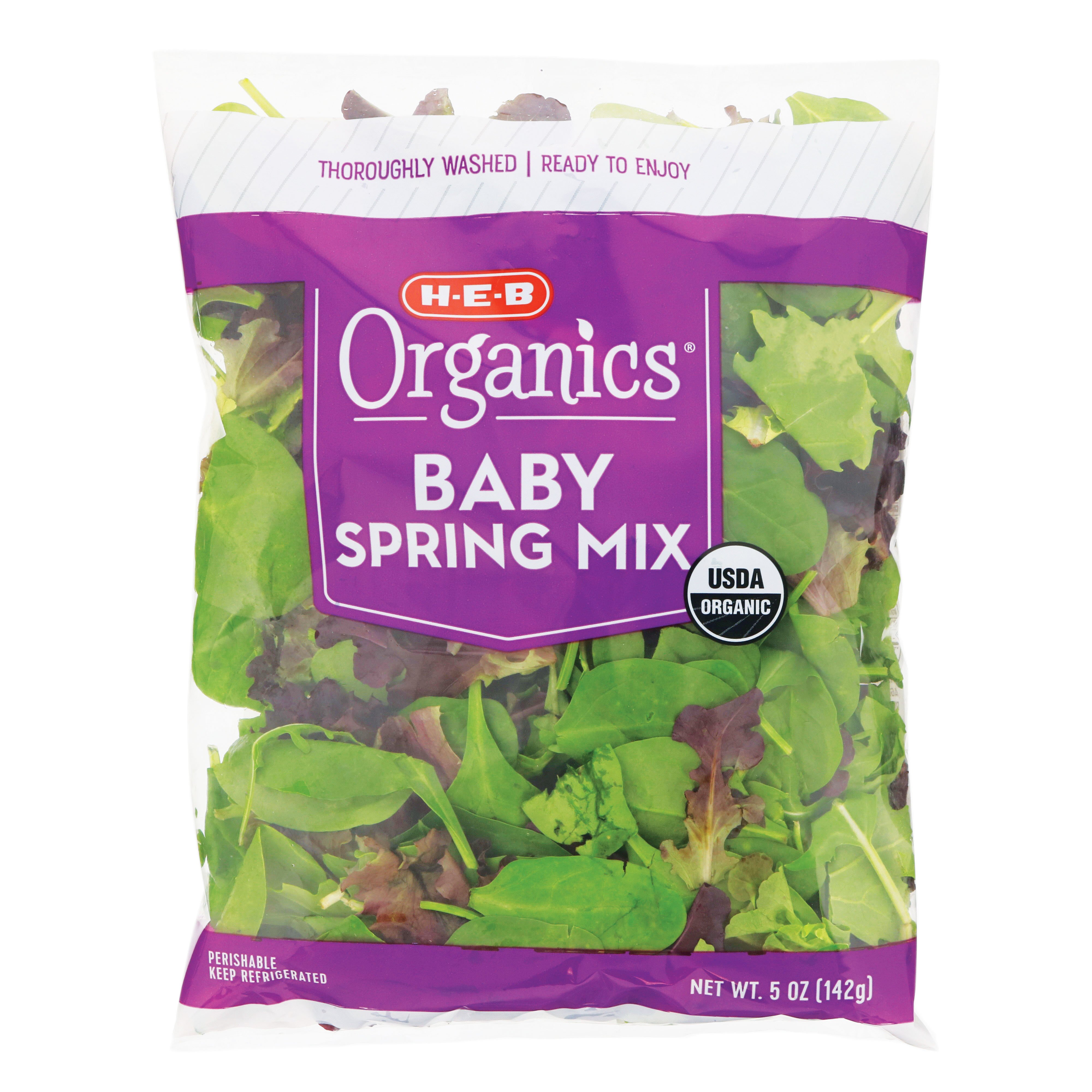 HEB Organics Baby Spring Mix Shop Lettuce & Leafy Greens at HEB
