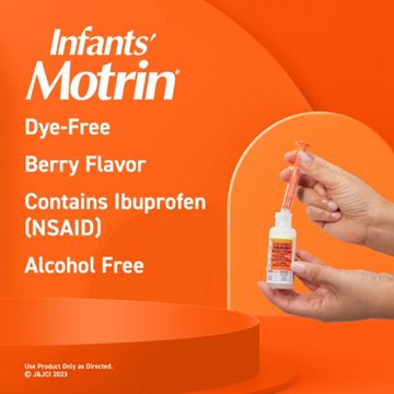 Infant's Motrin Concentrated Drops, Dye-Free, Berry