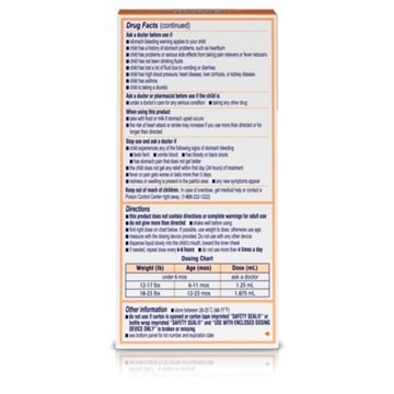 Infant's Motrin Concentrated Drops, Dye-Free, Berry