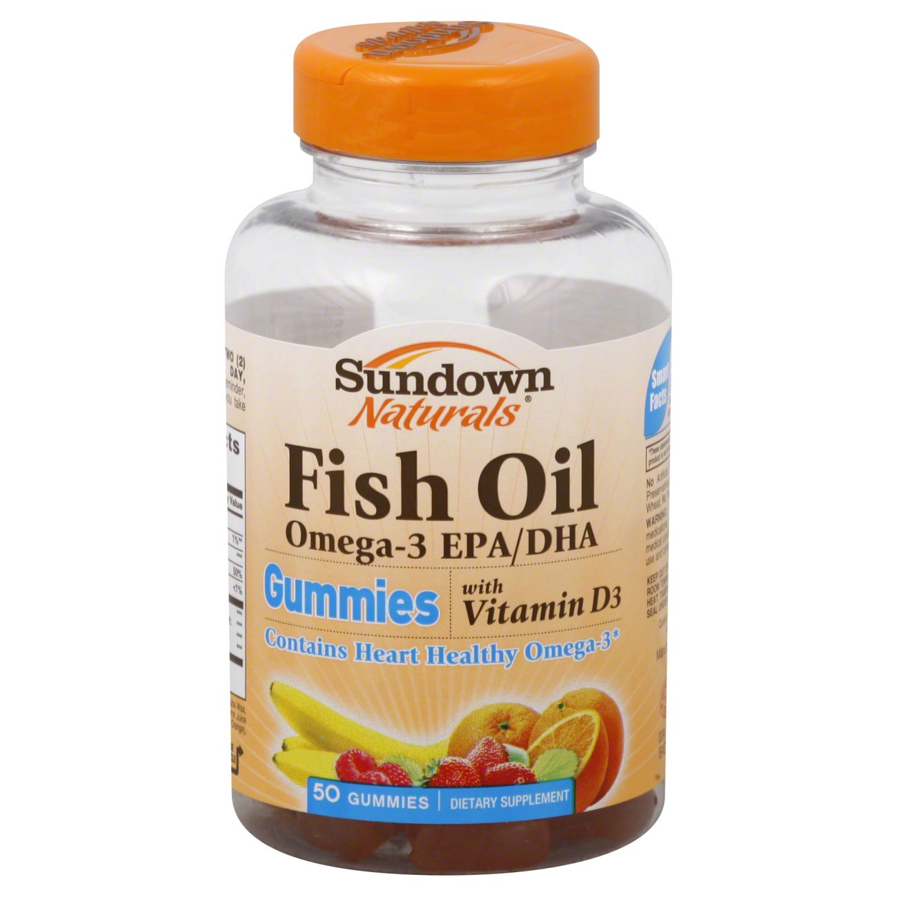 Sundown Naturals Fish Oil Omega3 EPA/DHA with Vitamin D3 Gummies