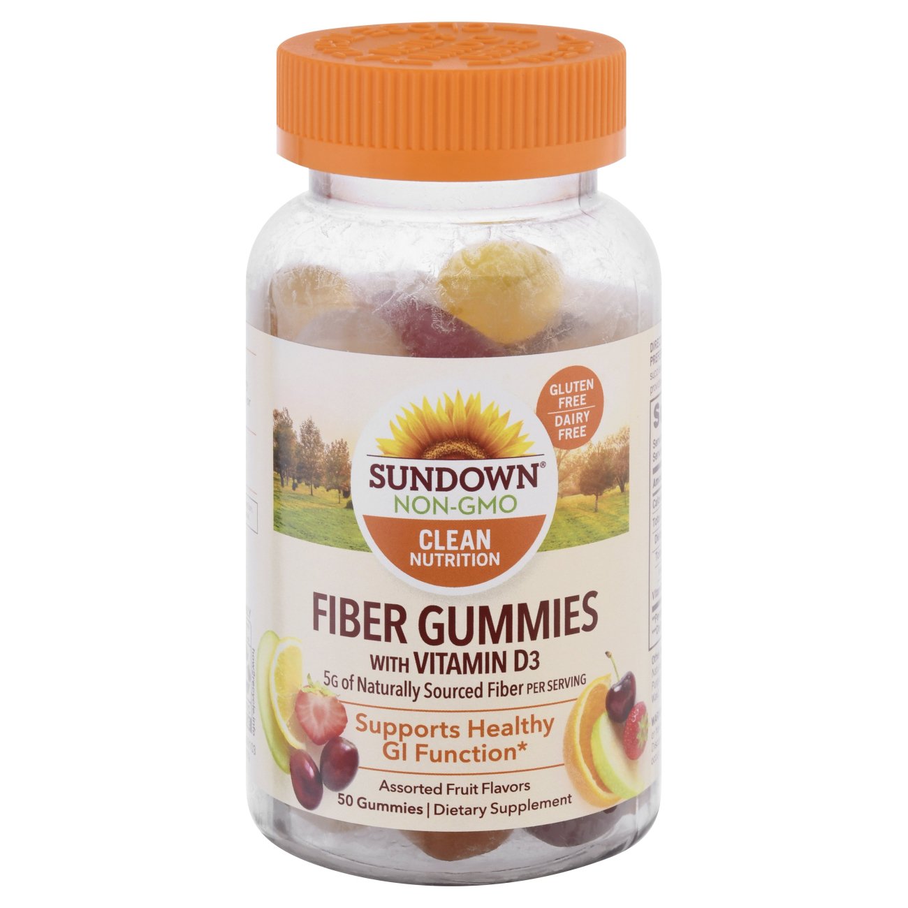 Sundown NonGMO Fiber Gummies with Vitamin D3 Shop Digestion & nausea