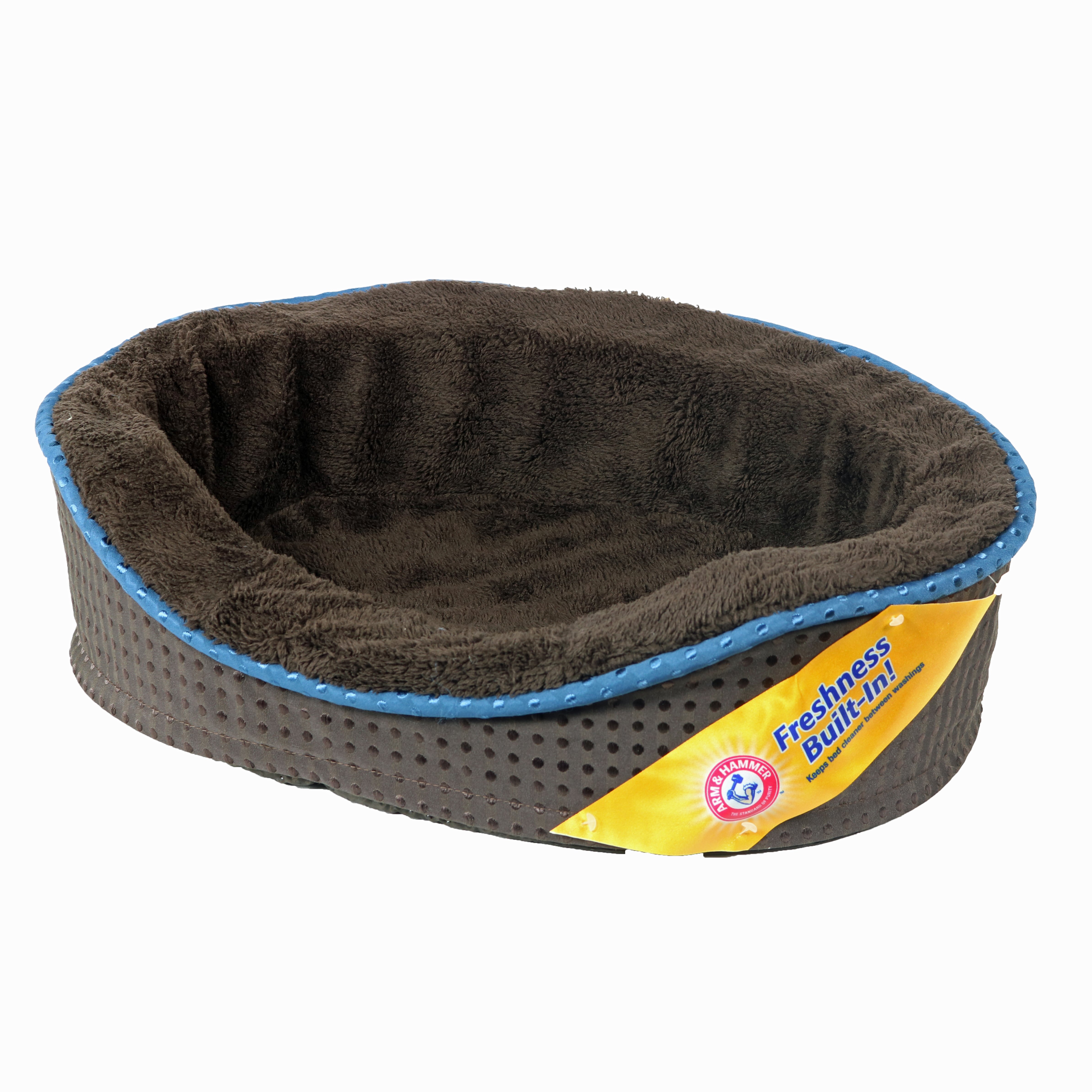 Arm & Hammer 18" Plush & Suede Lounger Pet Bed - Colors May Vary - Shop Beds at H-E-B