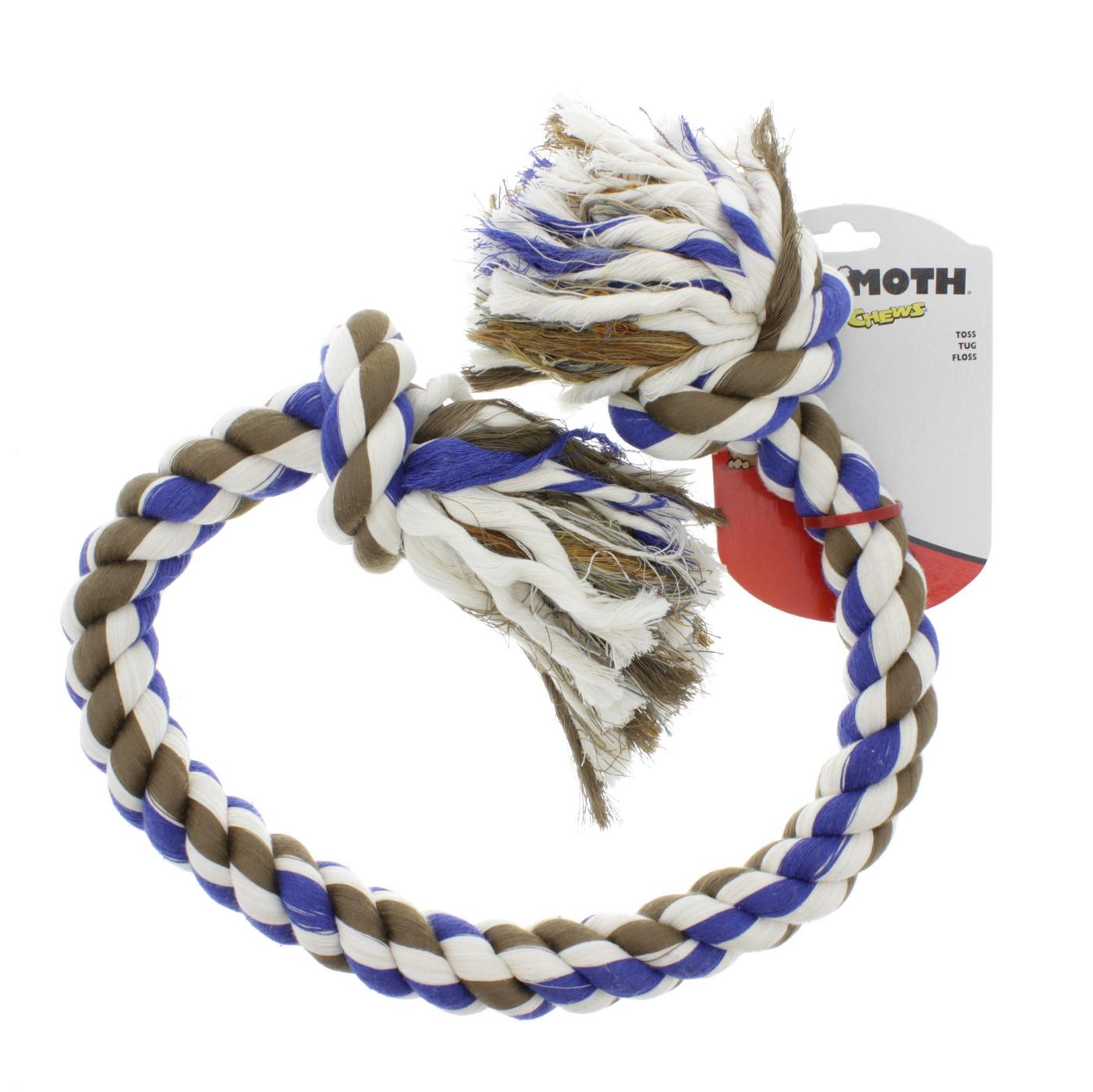 Mammoth Flossy Chews 42 Inch 2 Knot Rope Tug, Assorted Colors; image 1 of 3