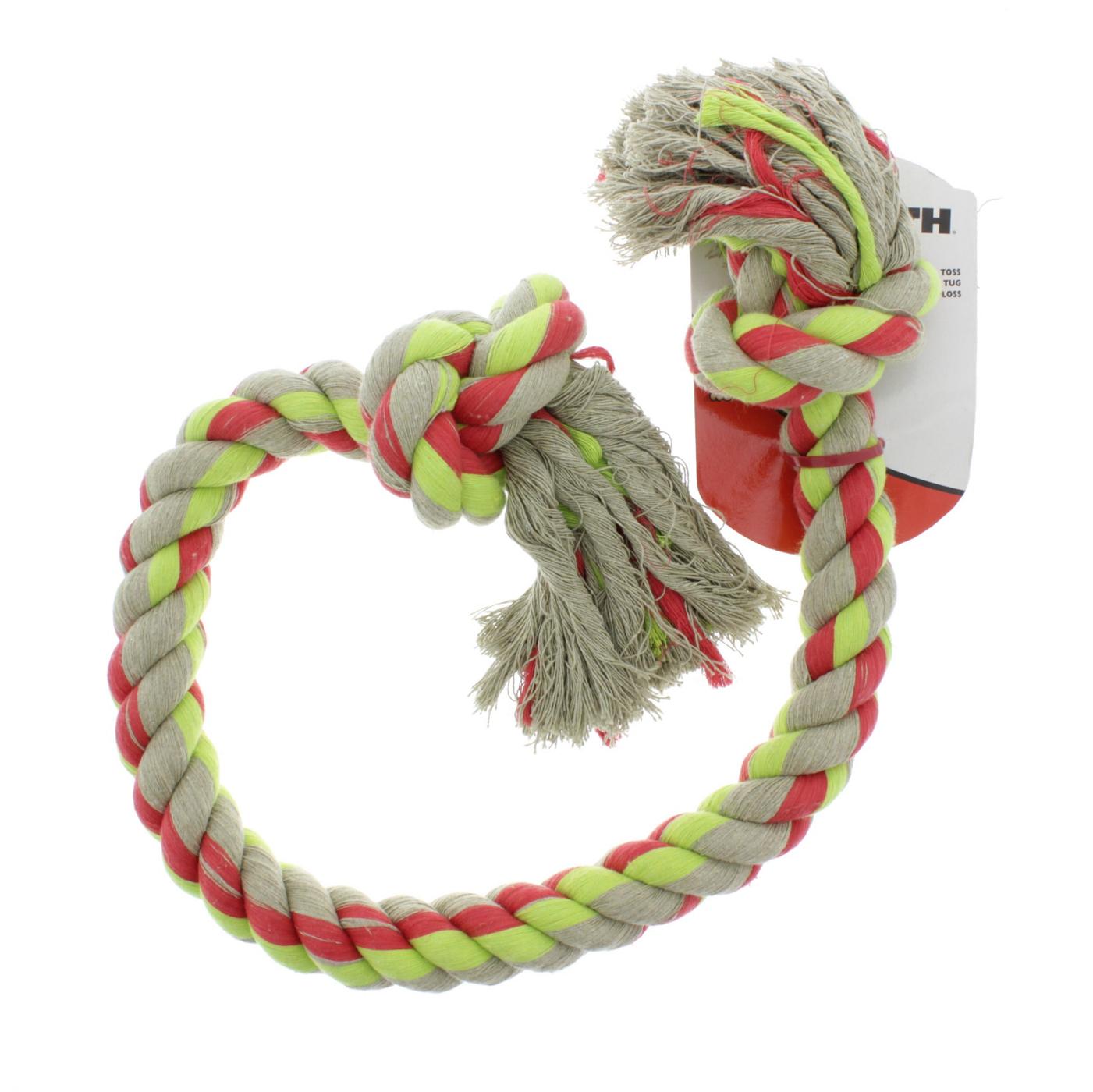 Mammoth Flossy Chews 42 Inch 2 Knot Rope Tug, Assorted Colors; image 2 of 3