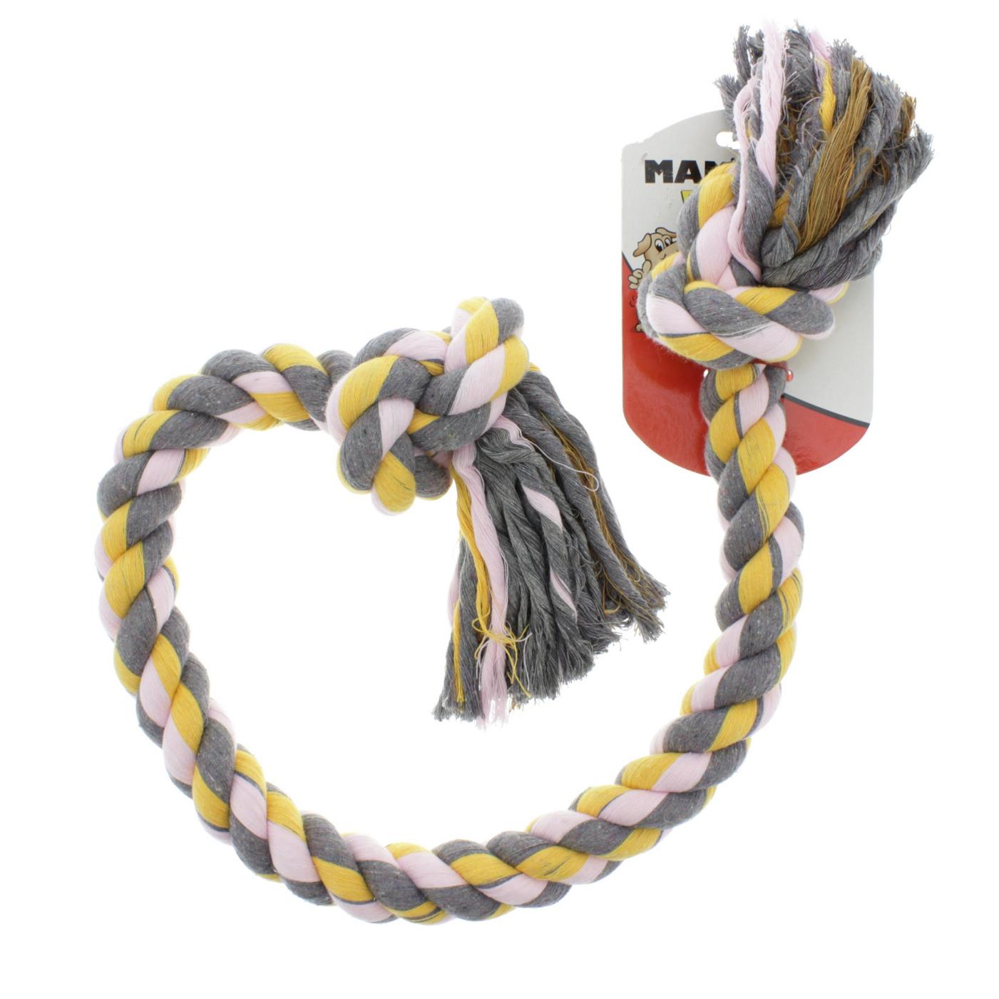 Mammoth Flossy Chews 42 Inch 2 Knot Rope Tug, Assorted Colors; image 3 of 3
