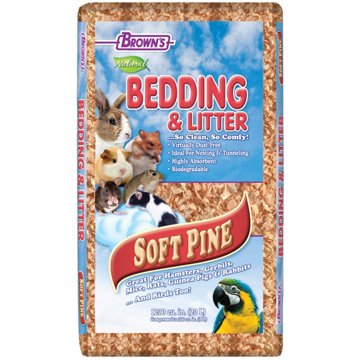 Brown's Natural Soft Pine Bedding & Litter, 20 L
