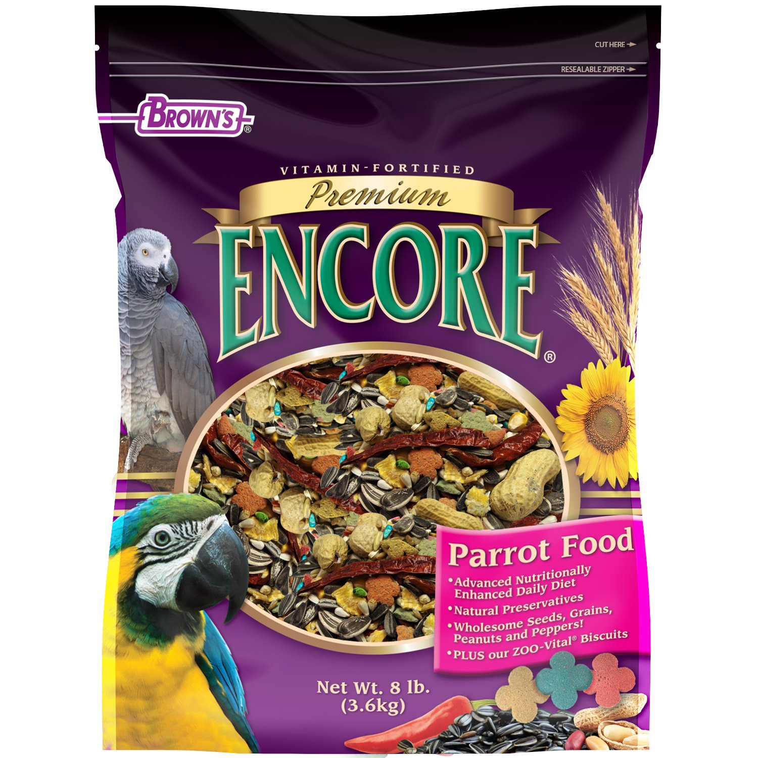 F.M Brown's Encore Parrot Food 18-Pound 