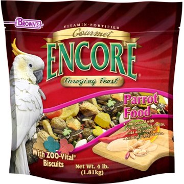 Brown's Gourmet Encore Foraging Feast Parrot Food, 4 lb