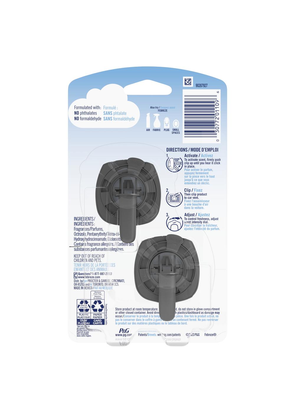 Febreze Car Gain Original Scent Odor-Eliminating Vent Clips; image 3 of 10