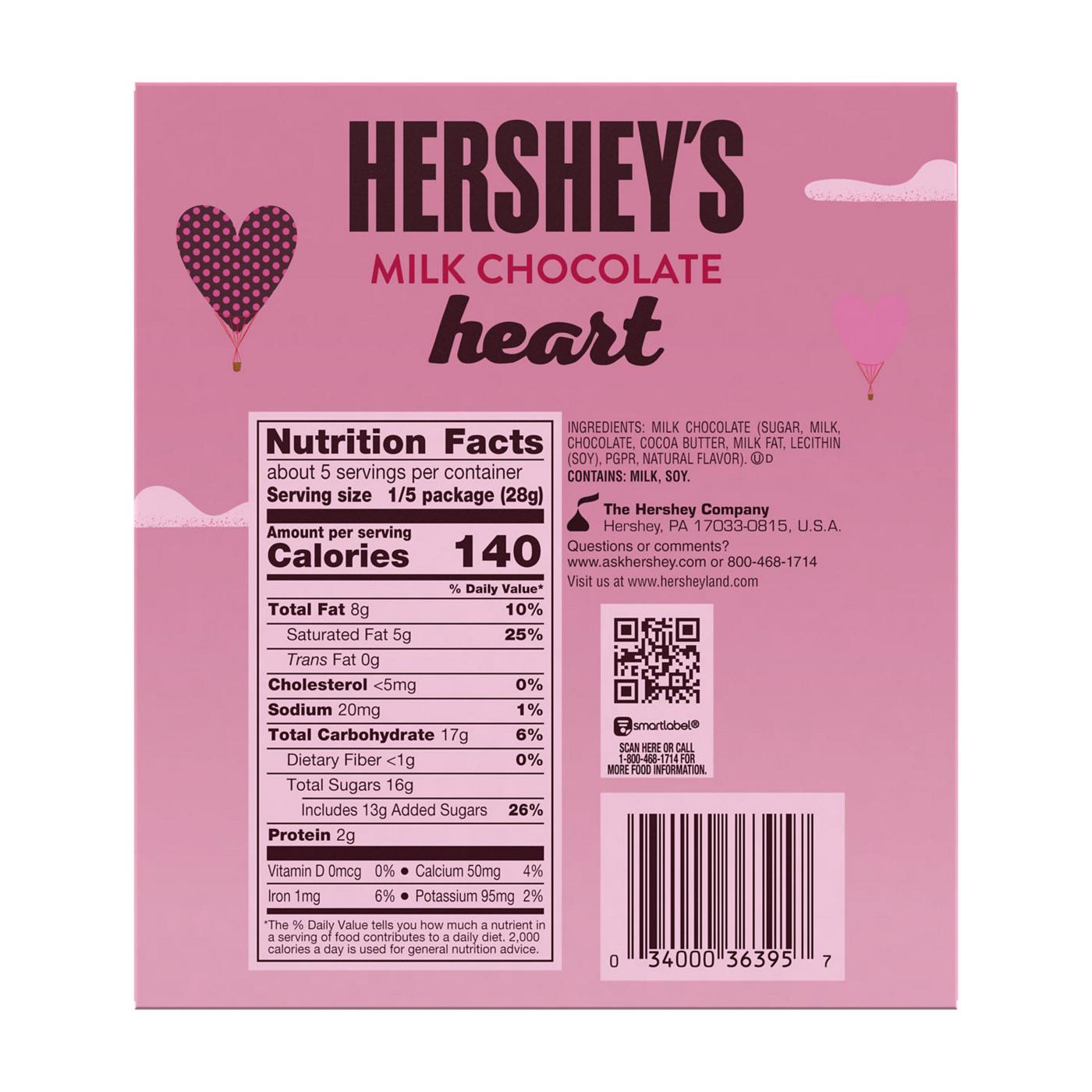 Hershey's Milk Chocolate Heart Valentine's Candy; image 6 of 7