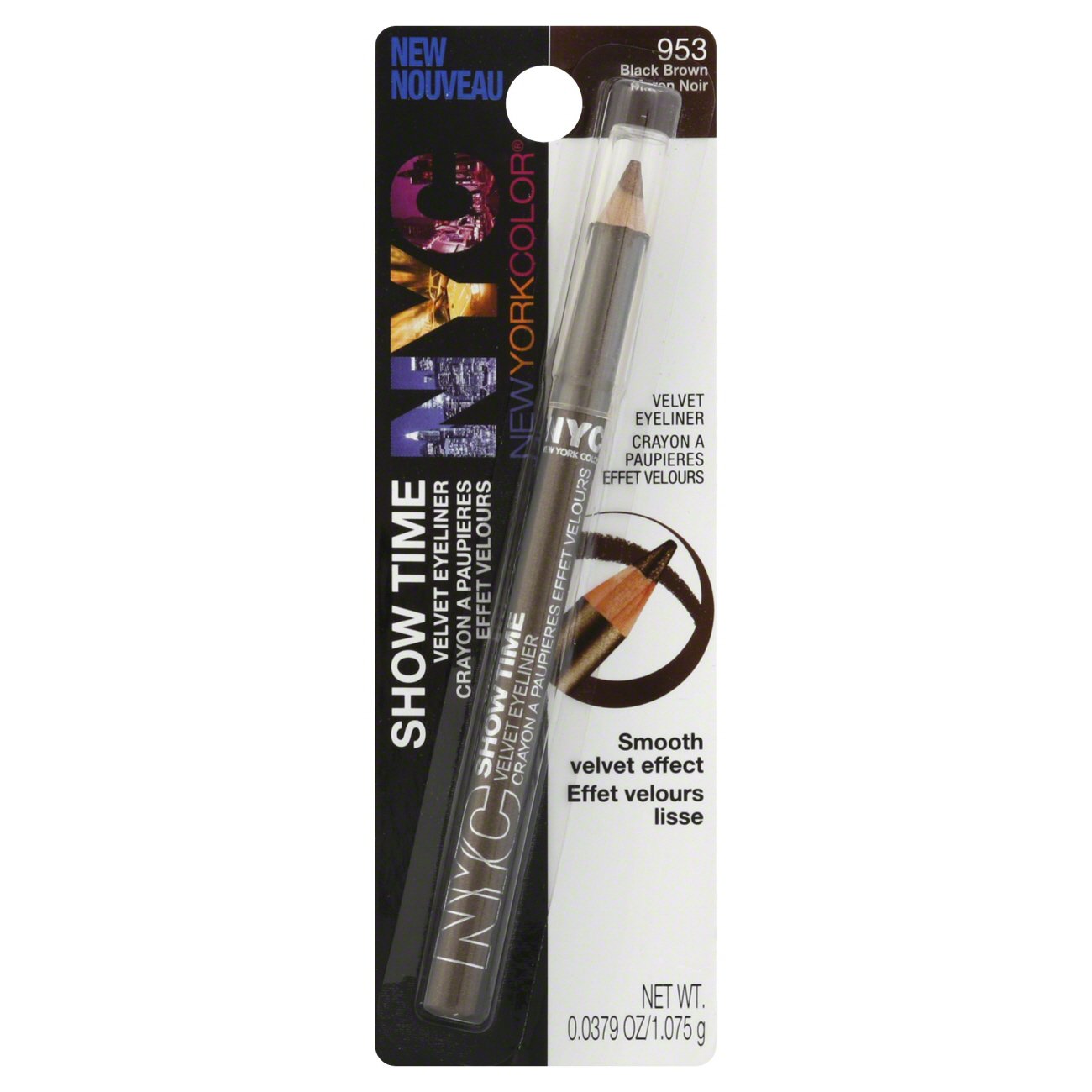 NYC Show Time Velvet Eyeliner Black Brown Shop Eyeliner at HEB
