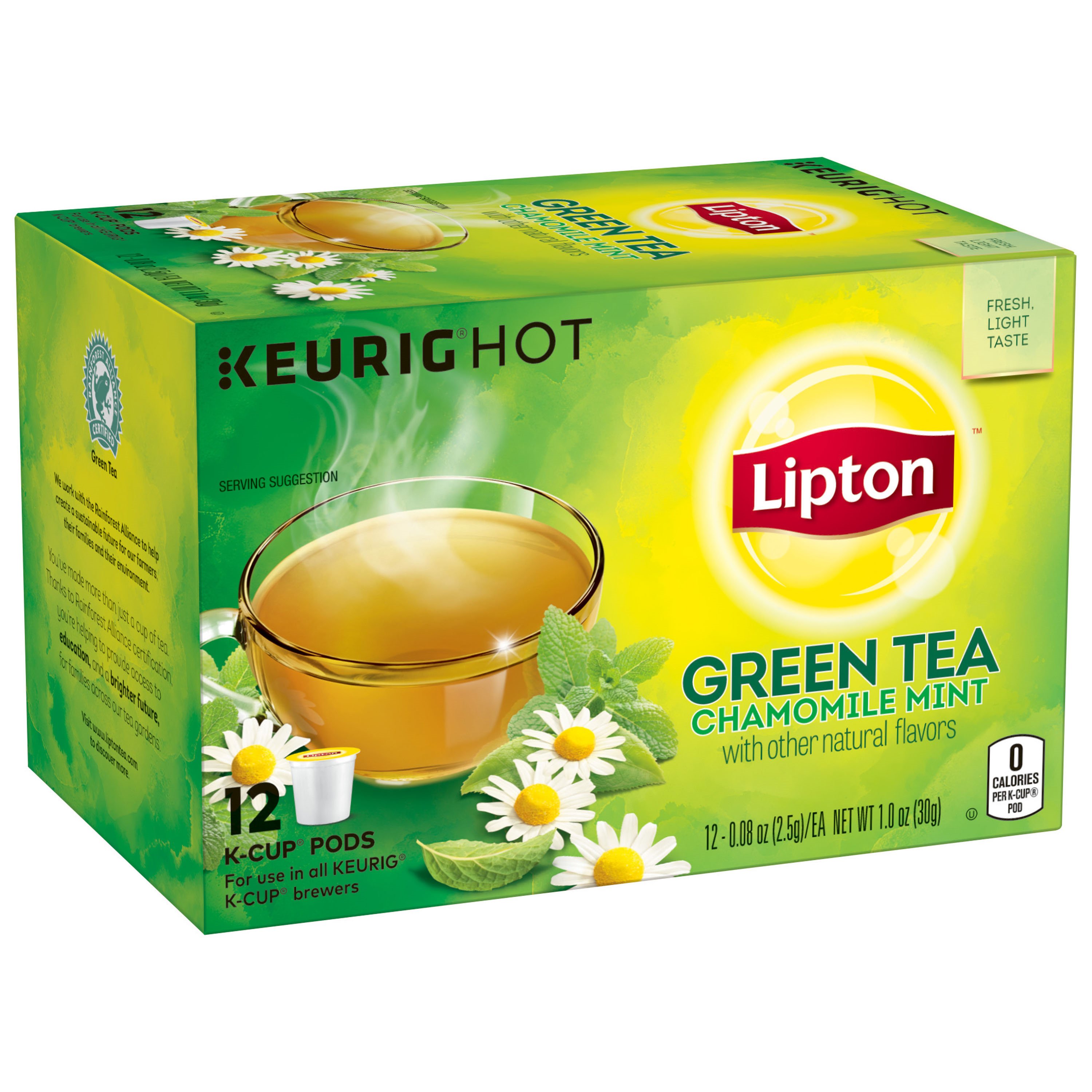 Lipton Green Tea Chamomile Mint Single Serve K Cups - Shop Tea at H-E-B