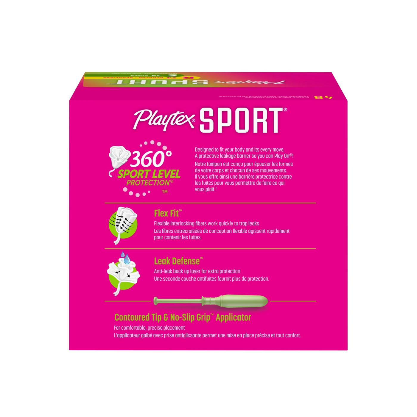 Playtex Sport Plastic Tampons Multi-Pack - Regular & Super Absorbency; image 6 of 9