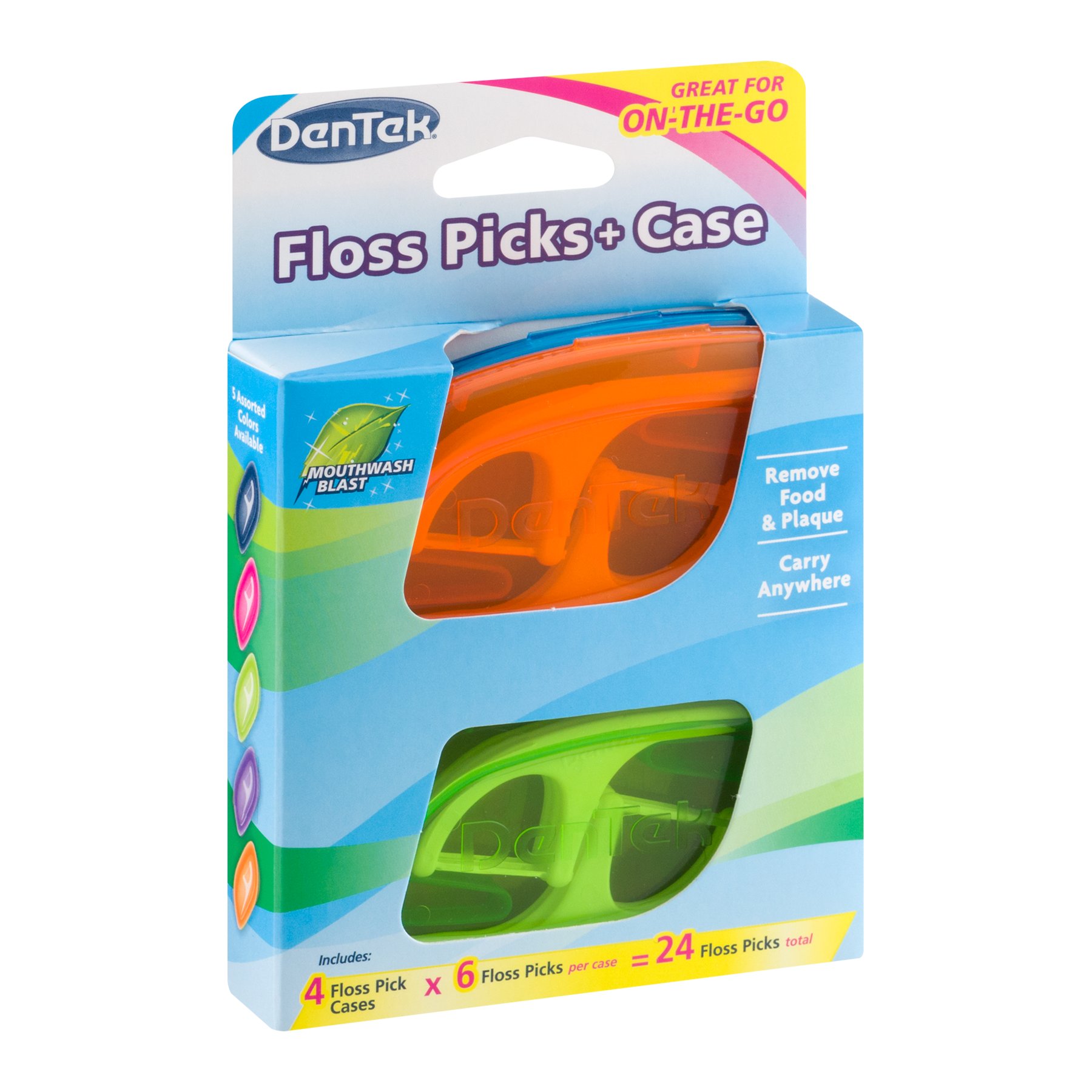 DenTek On the Go Floss Picks Plus Case Shop Oral Hygiene at HEB