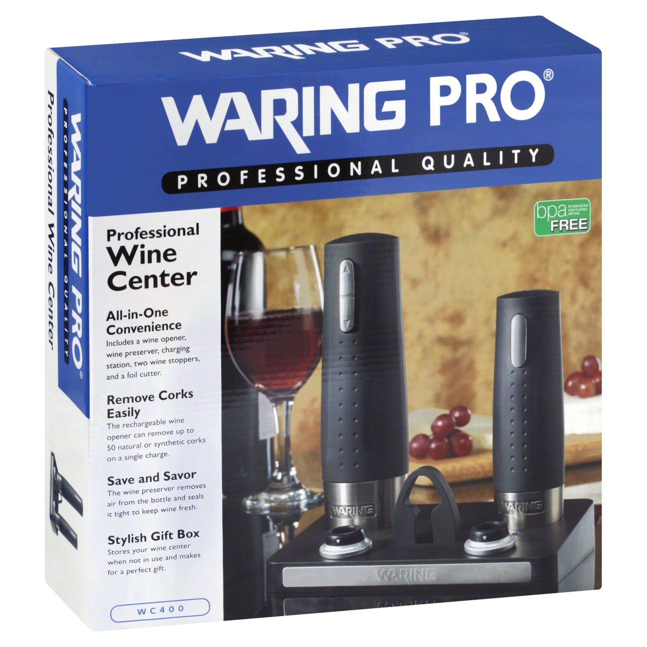 Waring Pro Professional Wine Center Opener Preserver Shop Bar tools