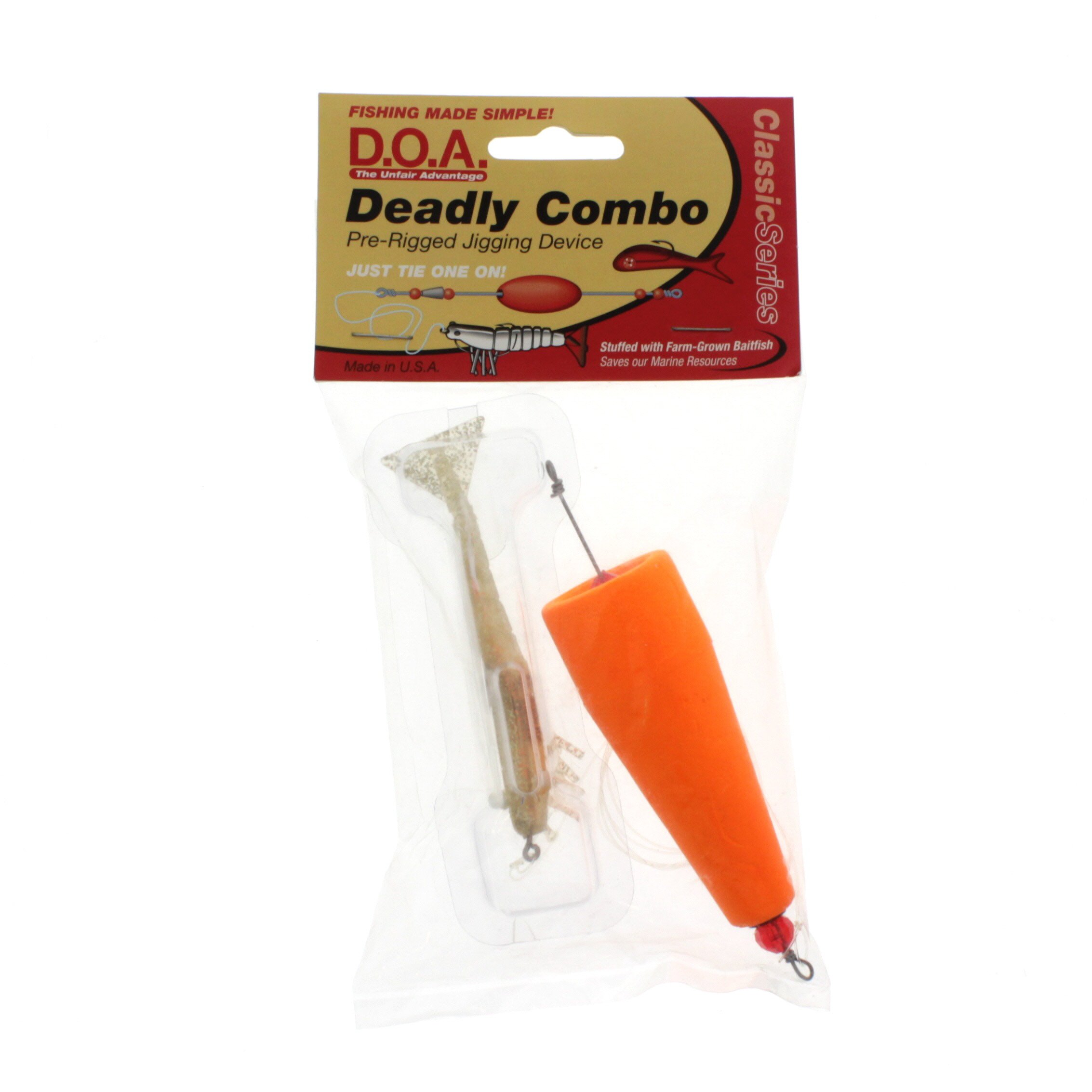 D.O.A. Deadly Combo Pre-Rigged Jigging Device - Shop Fishing at H-E-B