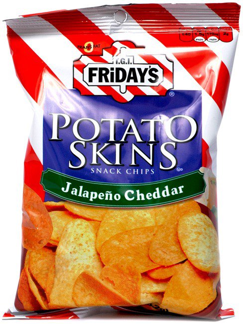 T G I Friday S Jalapeno Cheddar Potato Skins Shop Chips At H E B