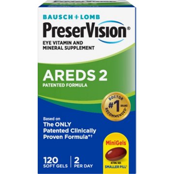 Preservision AREDS 2 Formula + Multivitamin Eye Vitamin with Lutein and Zeaxanthin Softgels, 120 ct