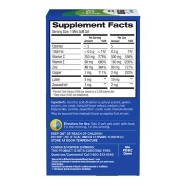 Preservision AREDS 2 Formula + Multivitamin Eye Vitamin with Lutein and Zeaxanthin Softgels, 120 ct