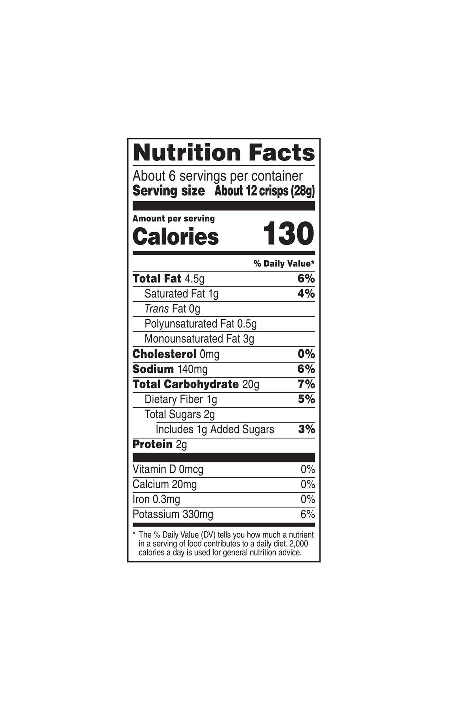 Ruffles Oven Baked Cheddar & Sour Cream Potato Crisps; image 3 of 3