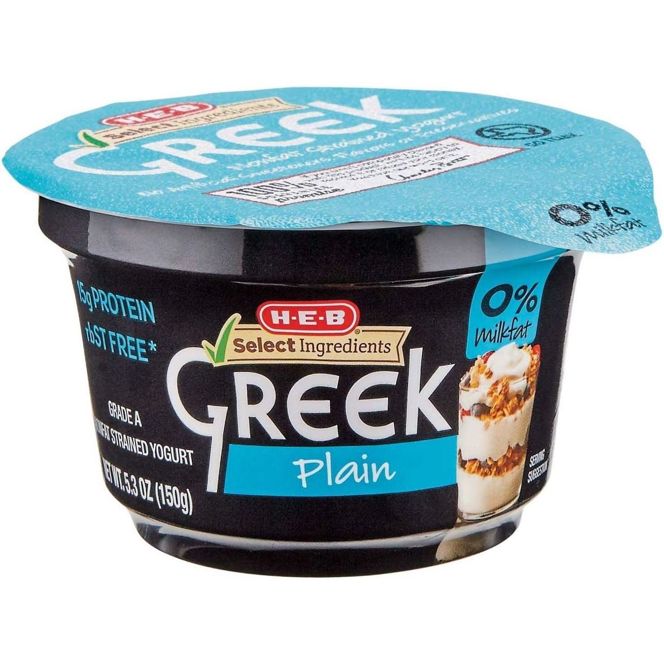 HEB Select Ingredients NonFat Plain Greek Yogurt Shop Yogurt at HEB