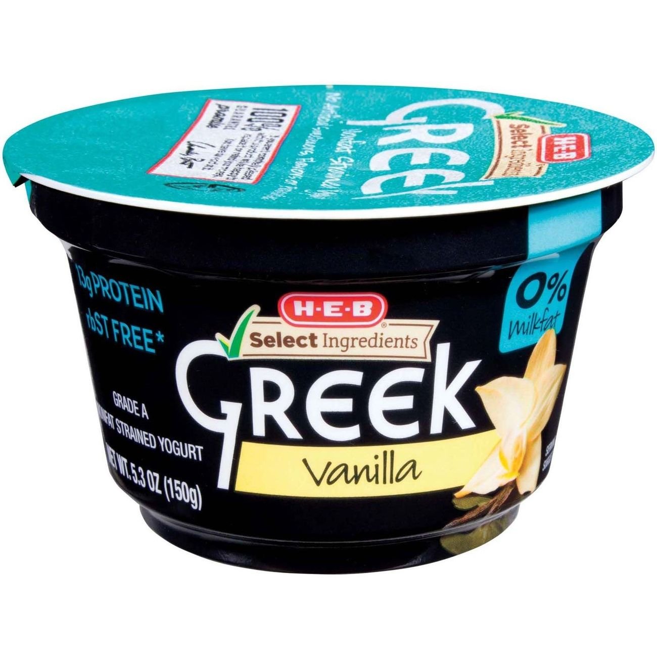 H‑E‑B Select Ingredients Non‑Fat Vanilla Greek Yogurt ‑ Shop ...