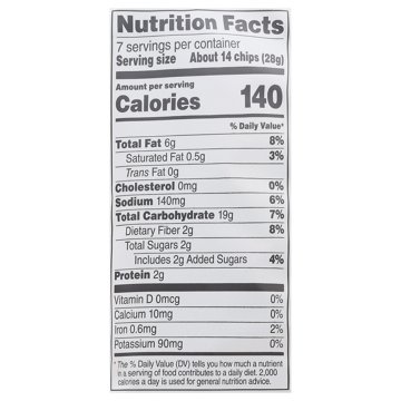 SUNCHIPS 100% Whole Grain Garden Salsa Chips, 7 oz