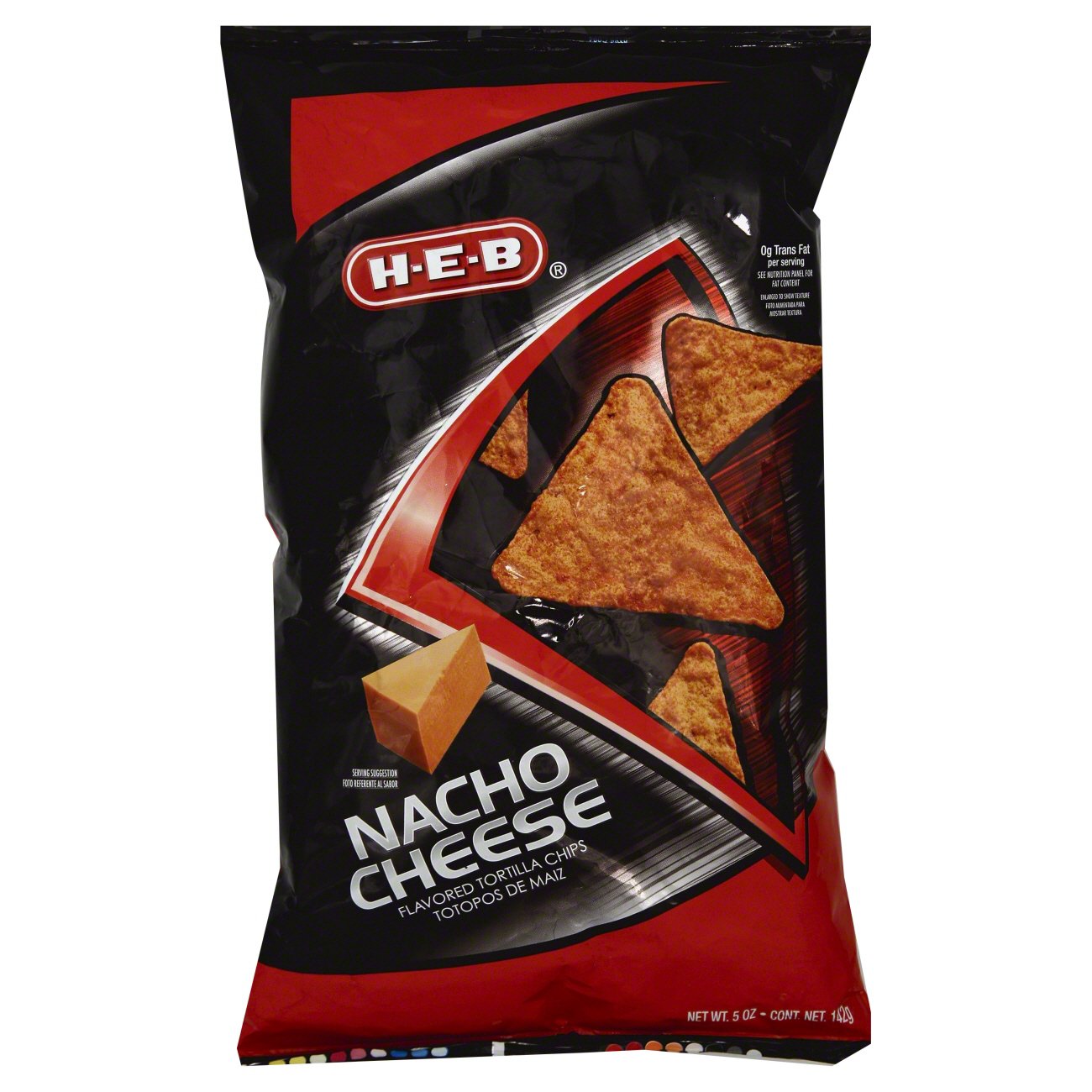 H-E-B Nacho Cheese Flavored Tortilla Chips - Shop Snacks & Candy At H-E-B