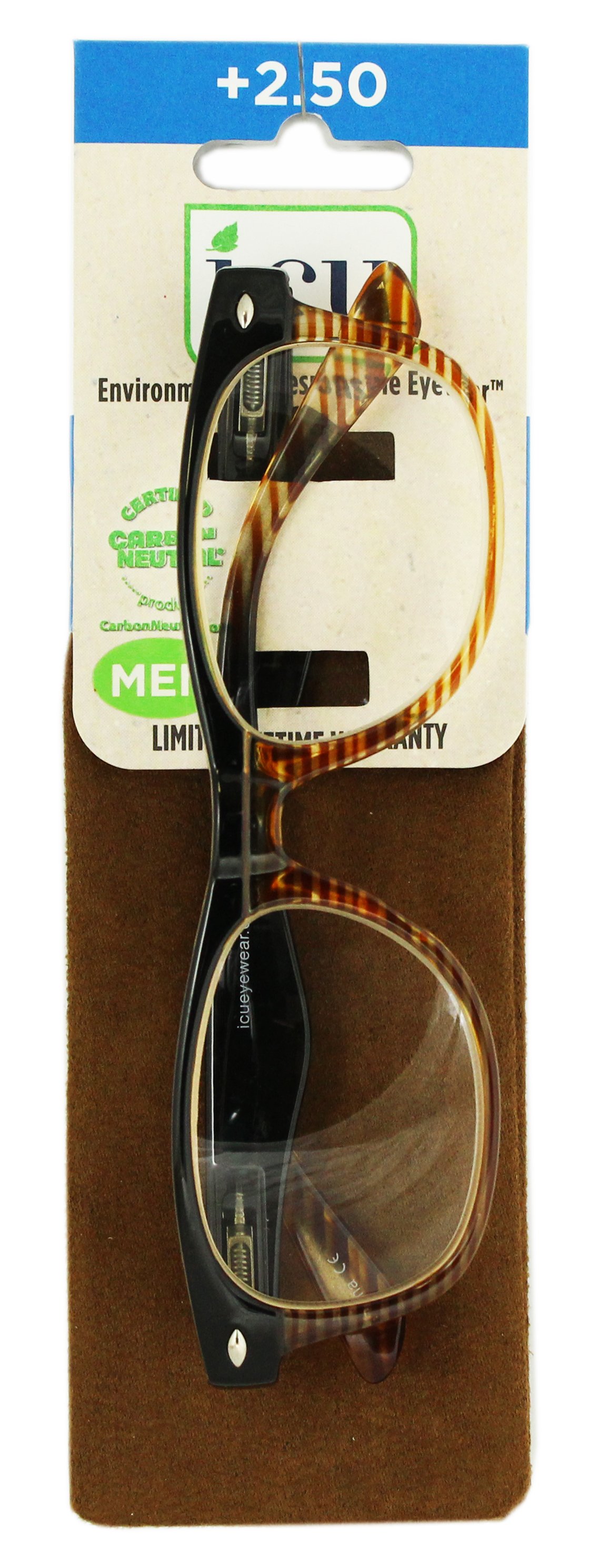 ICU Eyewear Men's Reading Glasses +2.50 Shop Eye & Ear Care at HEB