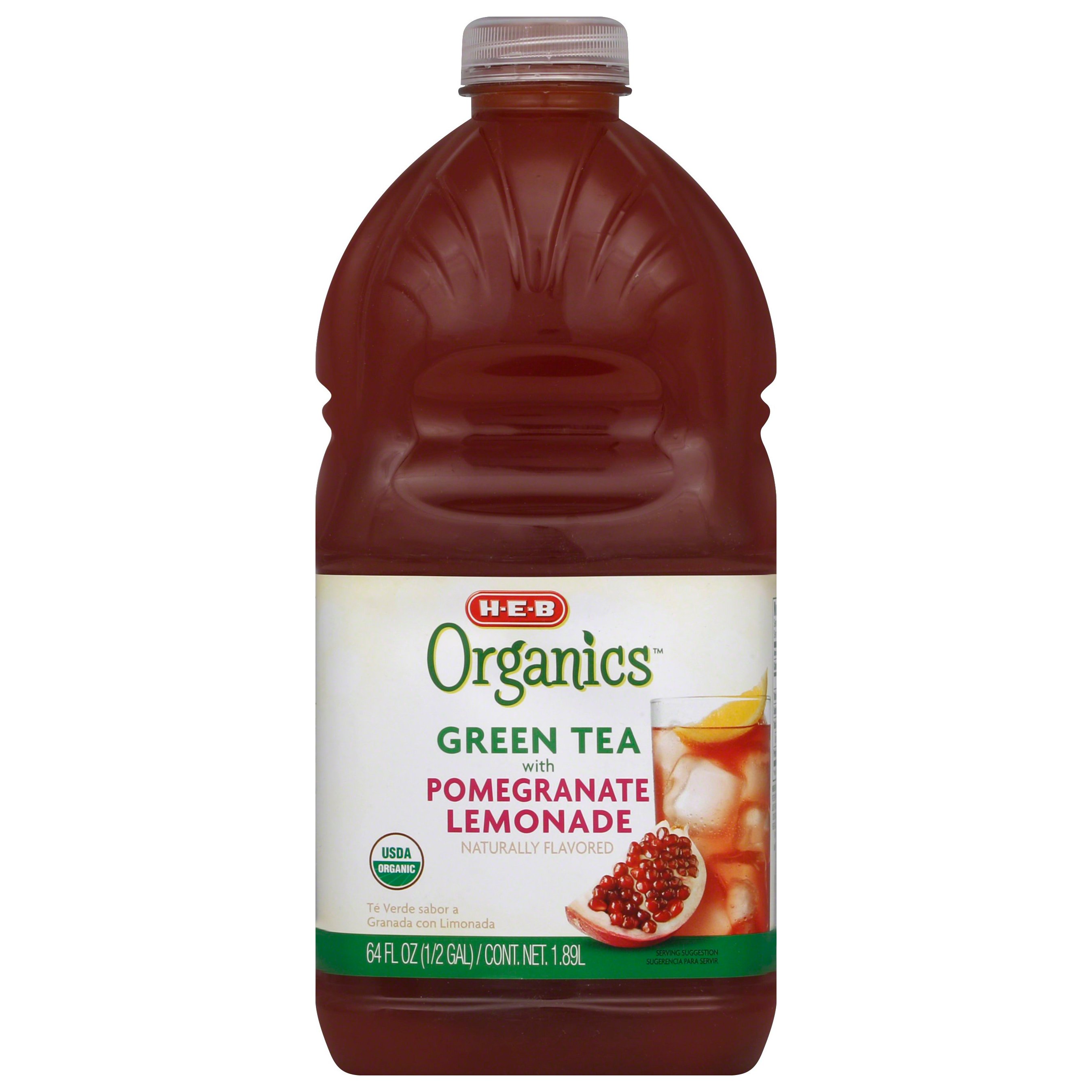 HEB Organics Green Tea with Pomegranate Lemonade Shop Tea at HEB