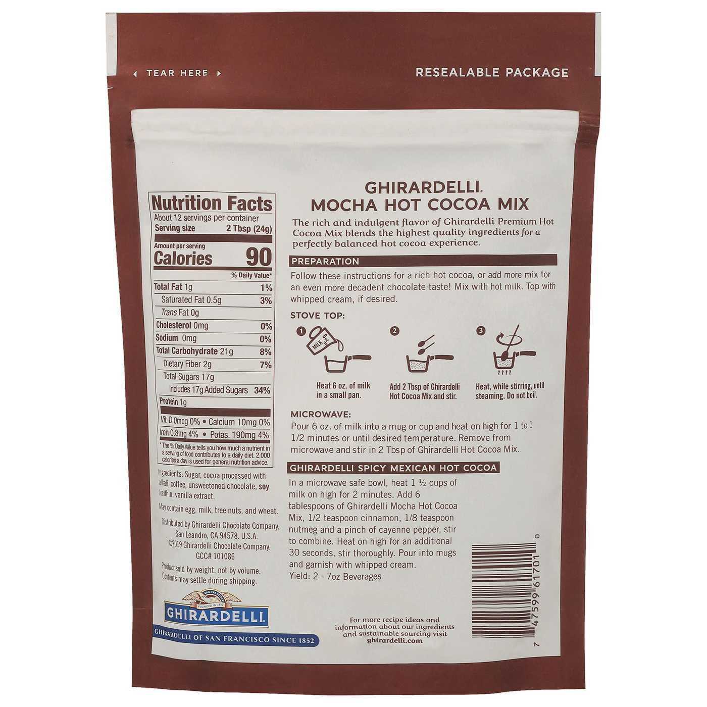 Ghirardelli Premium Chocolate Mocha Hot Cocoa Mix; image 2 of 2