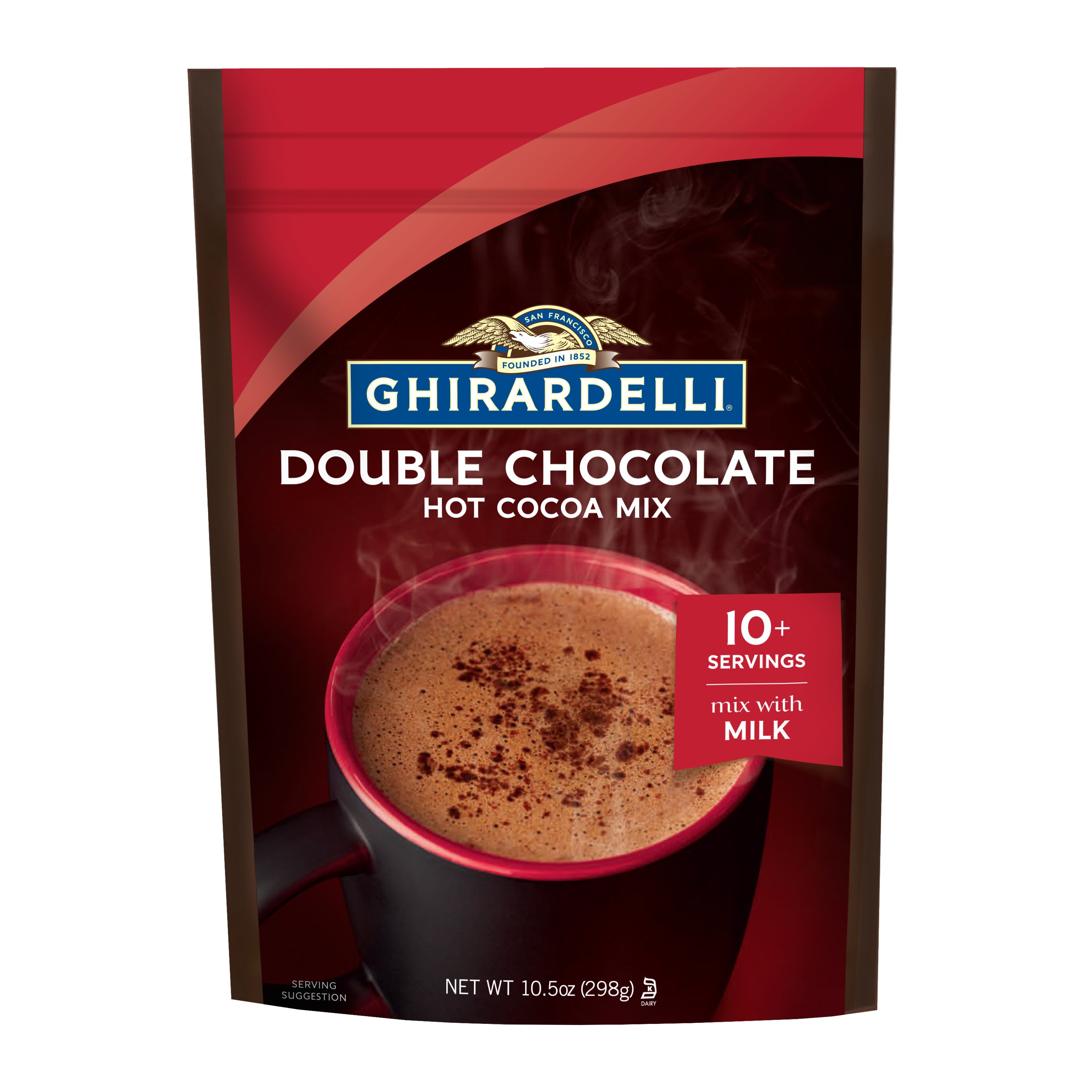 Ghirardelli Double Chocolate Premium Hot Cocoa Mix, 10.5 oz