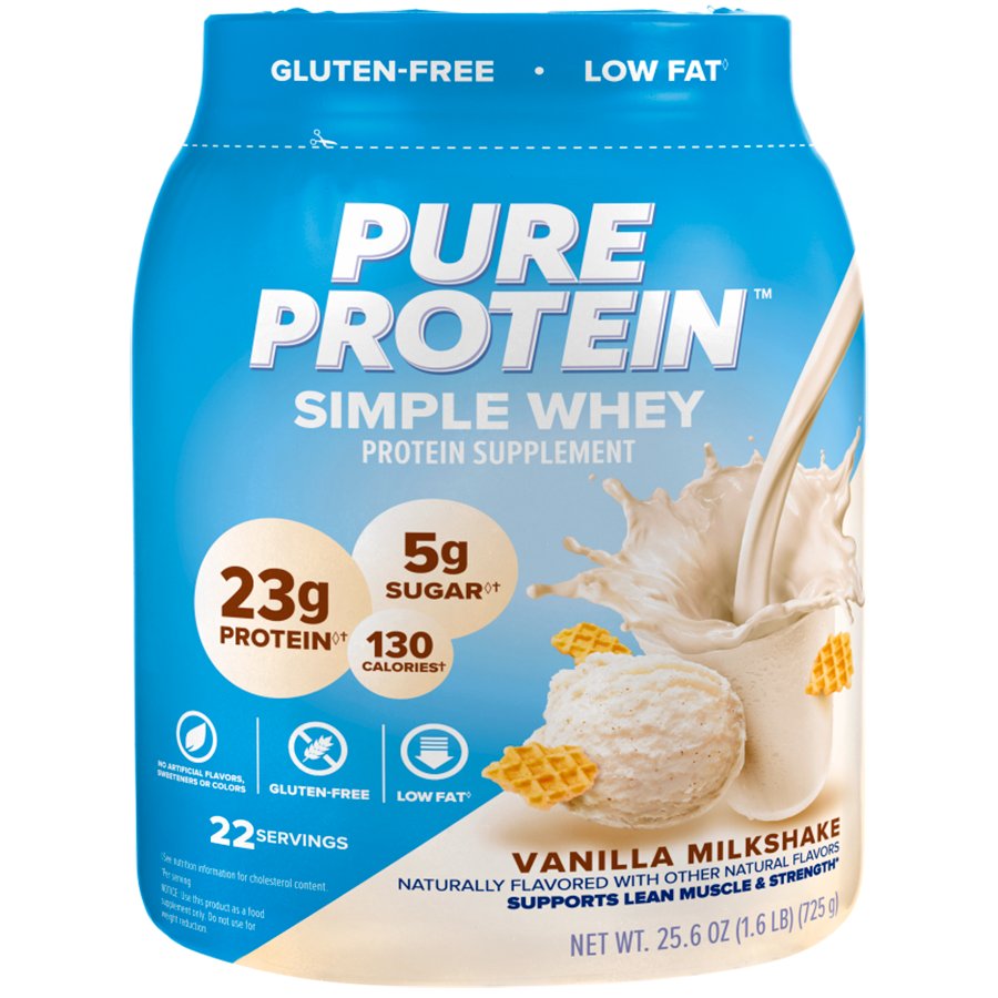 Pure Protein Vanilla Creme 100 Natural Whey Protein Shop Diet