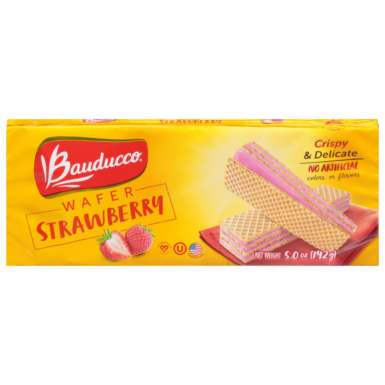 Bauducco Strawberry Wafers Shop Cookies At H E B 5970