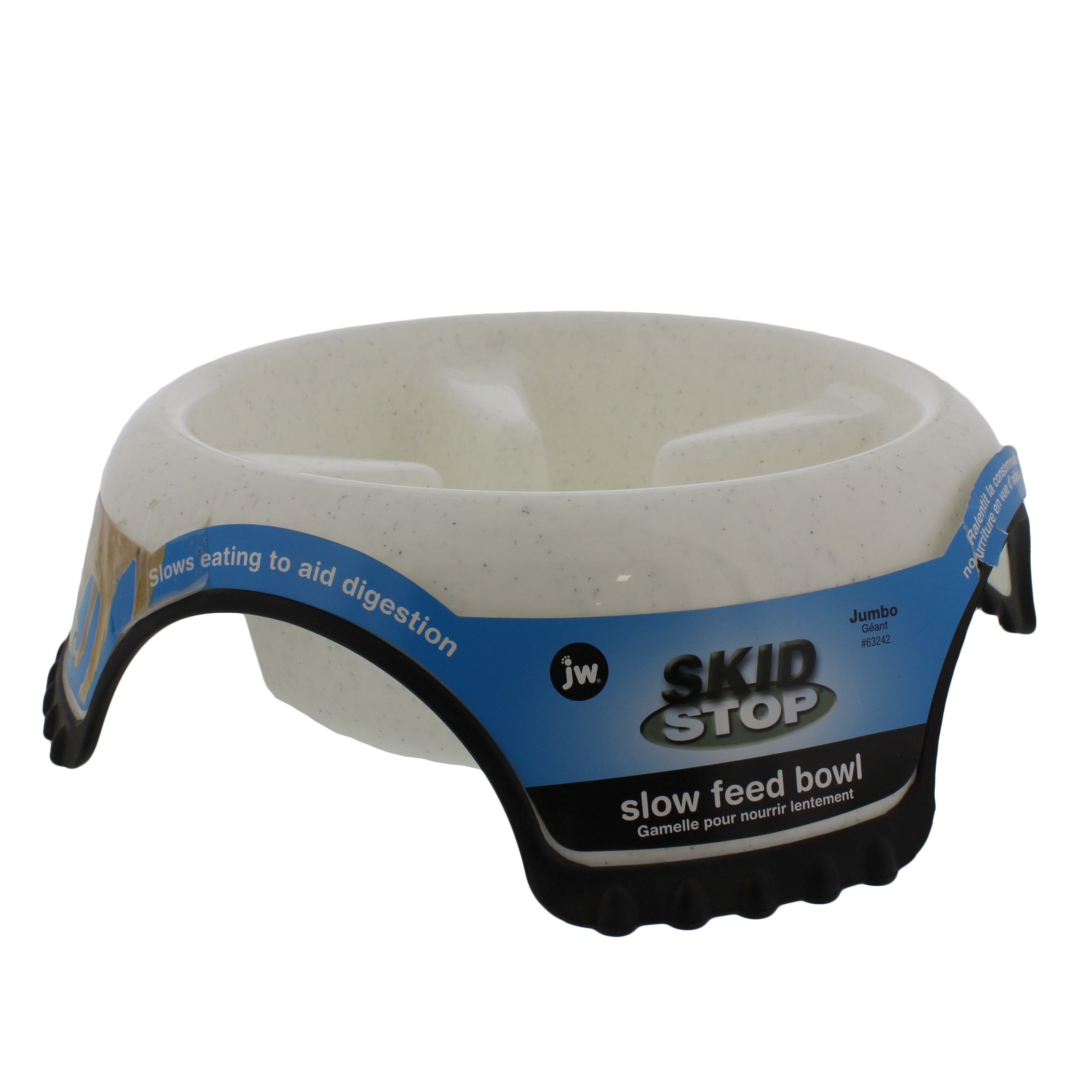 JW Jumbo Skid Stop Blue Slow Feed Bowl, Assorted Colors - Shop Dogs at ...