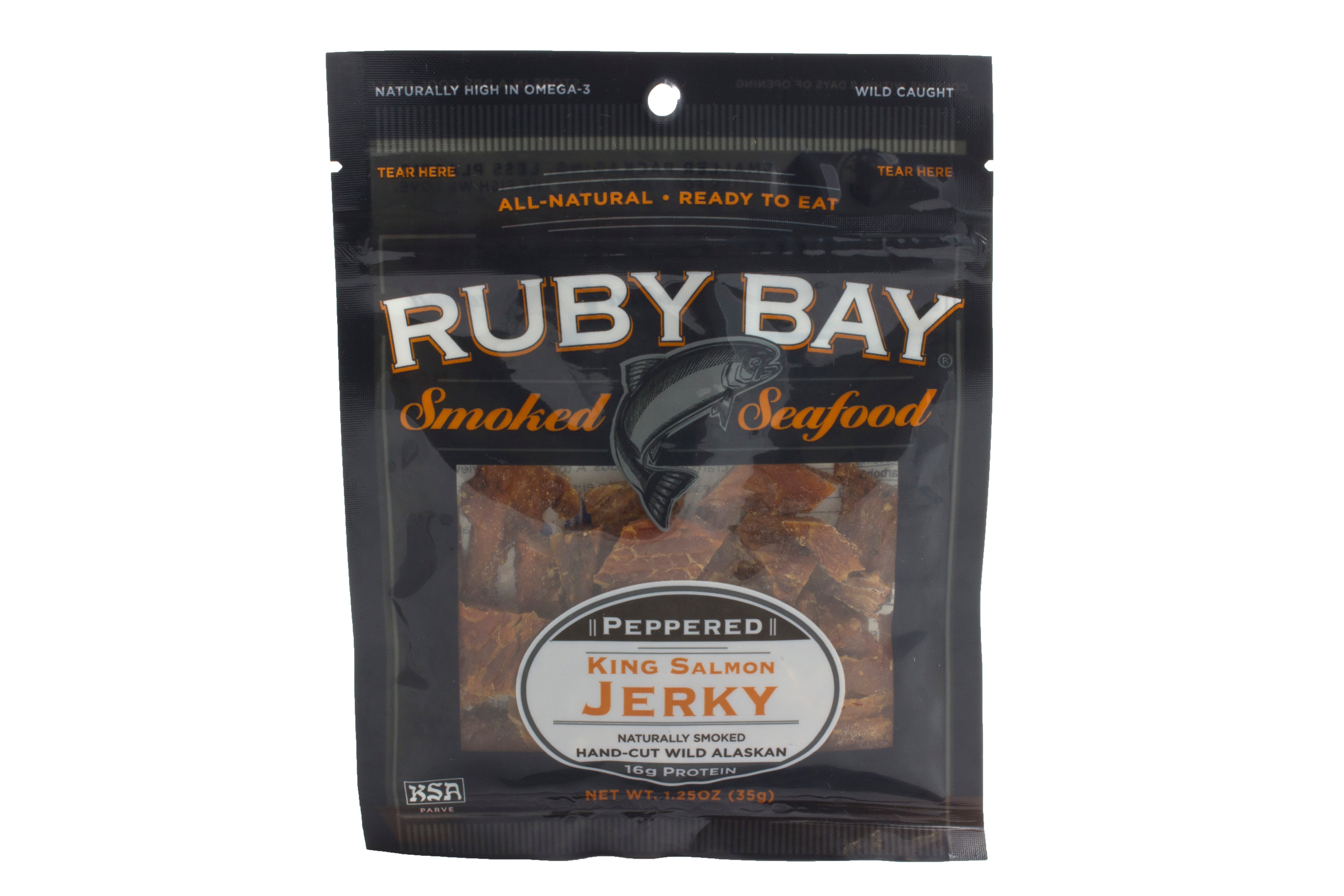Ruby Bay Peppered King Salmon Jerky Shop Seafood at HEB