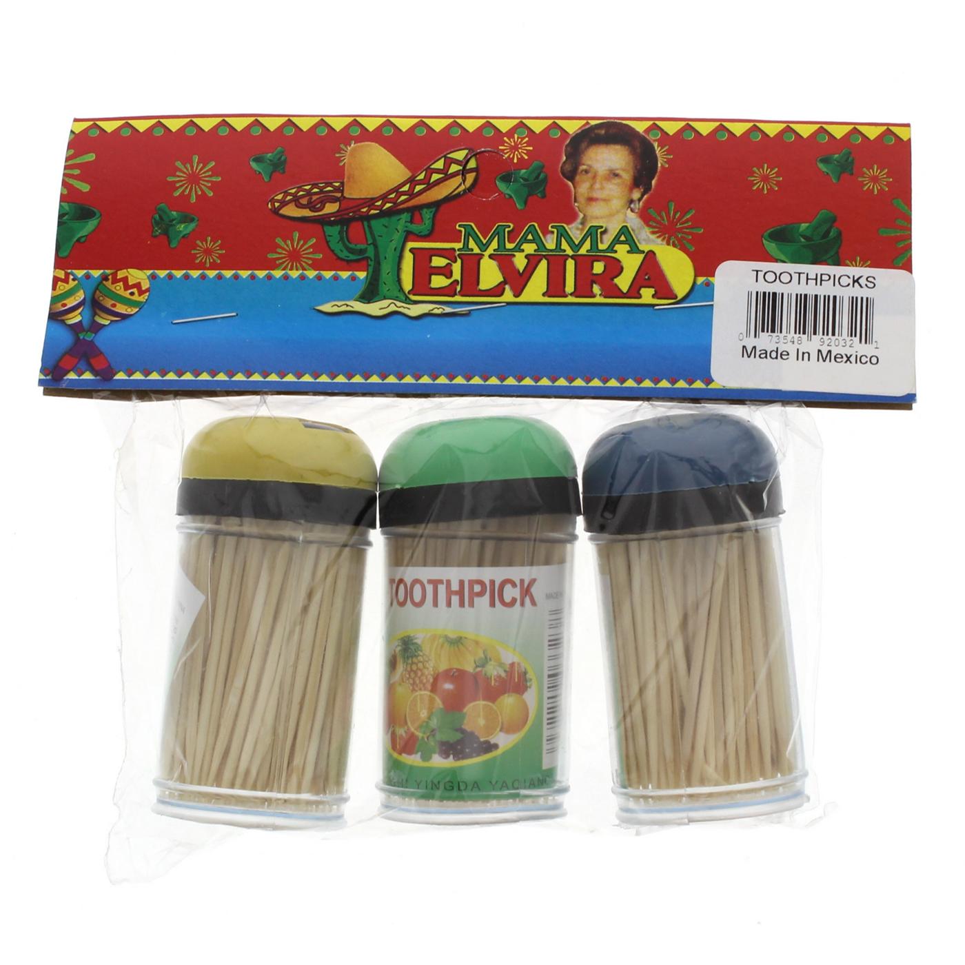 Mama Elvira Assorted Color Quality Toothpicks Shop Toothpicks at HEB