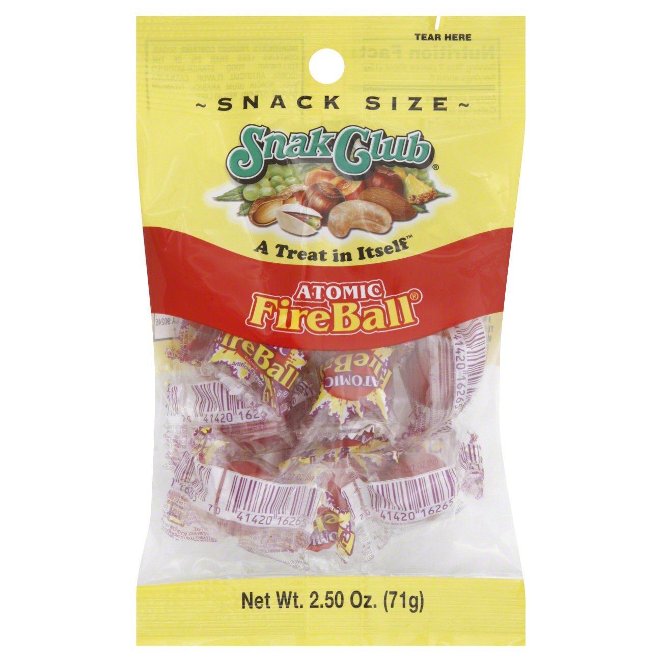 Snak Club Snack Size Atomic Fireballs Shop Candy At H E B