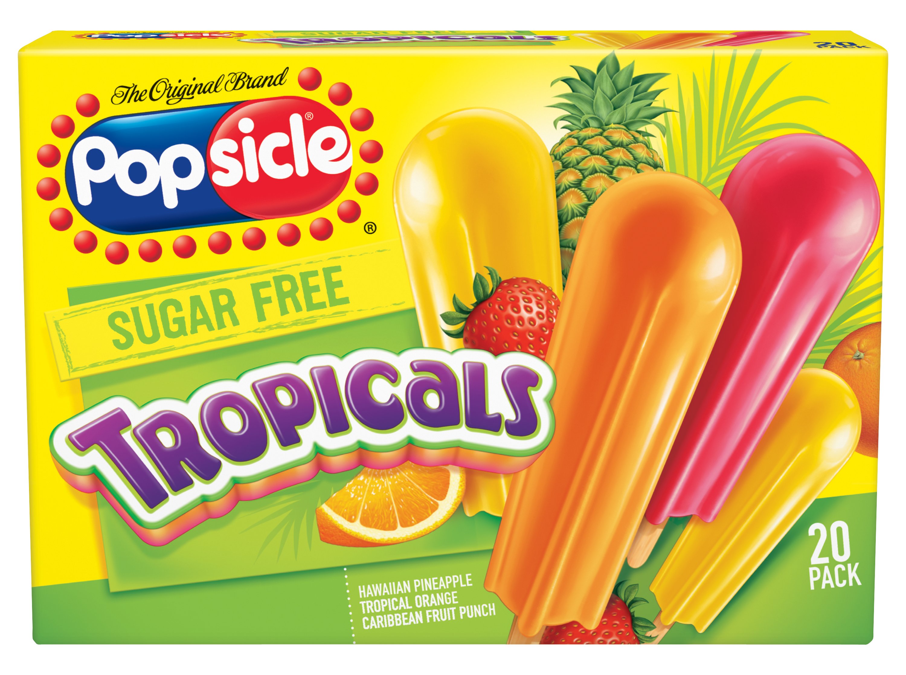 Popsicle Sugar Free Tropicals Pops - Shop Bars & Pops at H-E-B