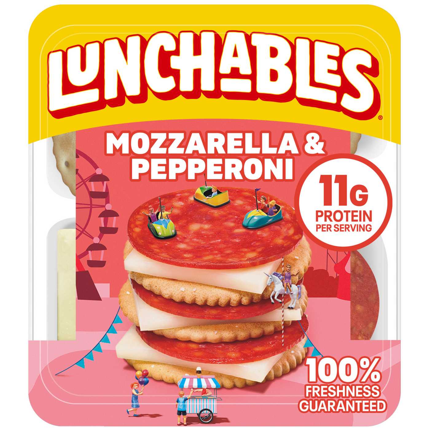 Lunchables Snack Kit Tray - Mozzarella & Pepperoni with Crackers; image 1 of 6