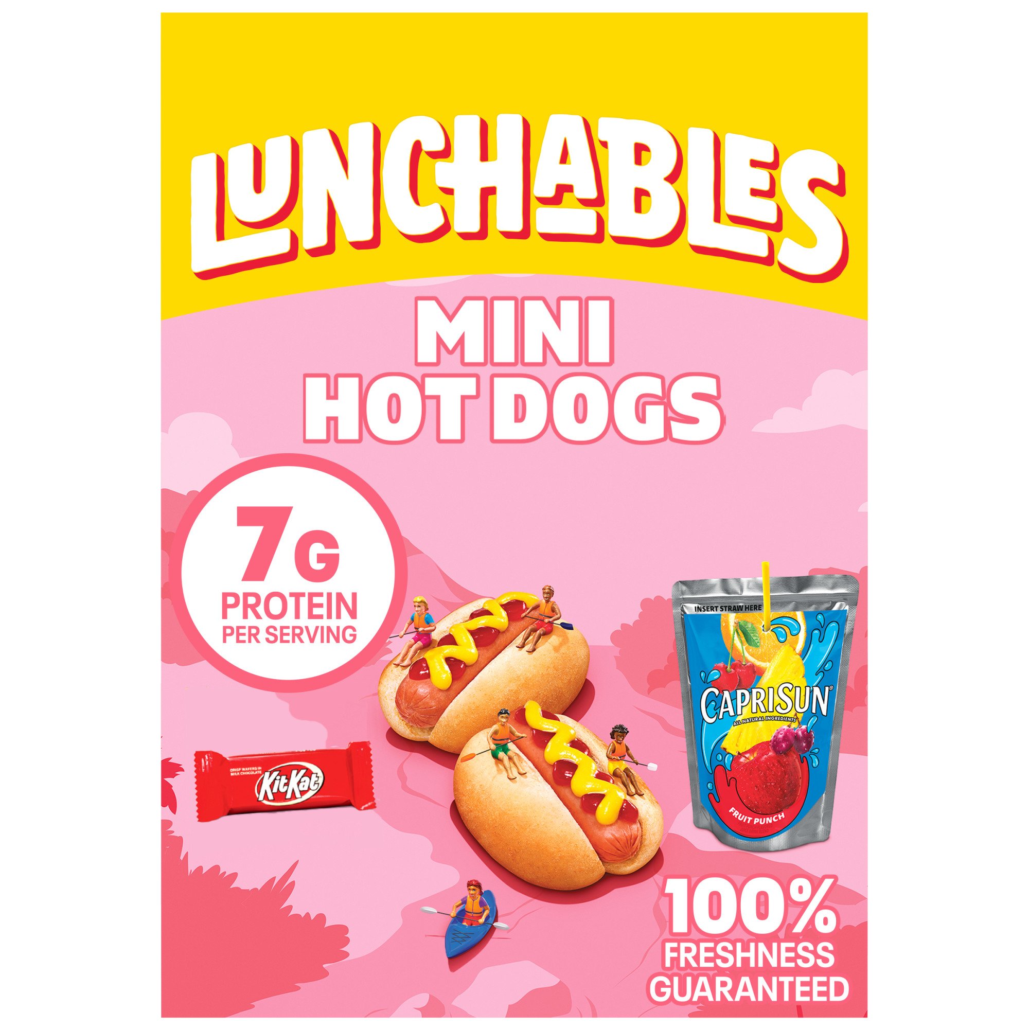 Lunchables Mini Hot Dogs Meal Kit w Capri Sun Fruit Punch Drink & Sour  Patch Kids Soft & Chewy Candy - Shop Snack Trays at H-E-B